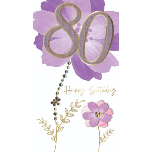 Picture of 80 HAPPY BIRTHDAY CARD